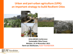 The Role of Urban and Peri-urban Agriculture in building resilient