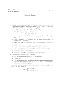 Exercise Sheet 4 - D-MATH