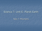 Science 7: Unit E: Planet Earth