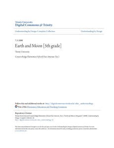 Earth and Moon [5th grade] - Digital Commons @ Trinity
