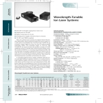 Wavelength-Tunable Ion Laser Systems