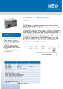 Electronic AC Voltage Source