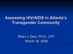 A Community At-risk: Assessing HIV/AIDS in Atlanta`s Transgender