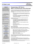 Programming a CRT Device When a Left Ventricular Lead is Not Used