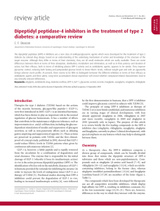 Dipeptidyl peptidase4 inhibitors in the treatment of type 2