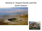 Activity 4- Impact Events and the Earth System