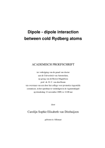 Dipole-dipole interactions between Rydberg atoms
