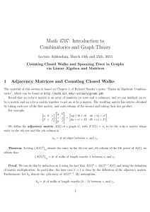 Closed Walk Handout - Math User Home Pages