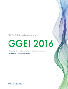 The Global Green Economy Index ™ GGEI 2016