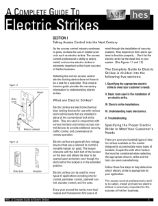 Guide To Electric Strikes