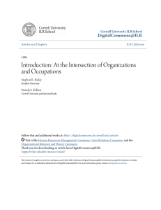Introduction: At the Intersection of Organizations and Occupations
