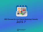 SEO Forecast for your Digital Marketing Calendar
