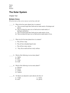 planets test