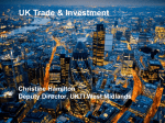 UKTI London Trade Presentation Jan 2015
