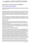 Assessing the `Fit` Older Patient for Chemotherapy