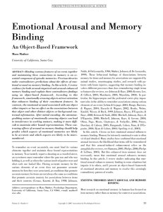 Emotional Arousal and Memory Binding