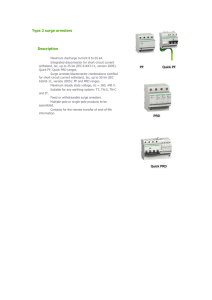 Type 2 surge arresters