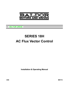 SERIES 18H AC Flux Vector Control