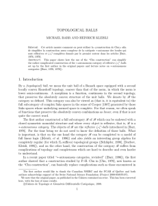 Topological balls. - Mathematics and Statistics