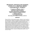 Mechanism underlying anti-apoptotic activity of a