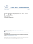 Second Theological Symposium on "The Church, Jews, and Judaism"