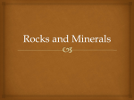 Rocks and Minerals - ACMS Bullpup Science