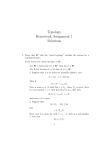 Topology Homework Assignment 1 Solutions