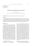 Ischemic preconditioning of myocardium