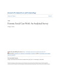 Forensic Social Case Work: An Analytical Survey