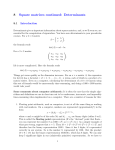 8 Square matrices continued: Determinants