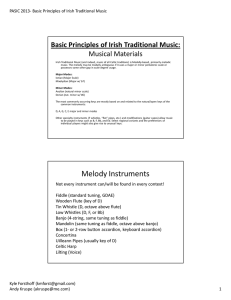 Basic Principles of Irish Traditional Music