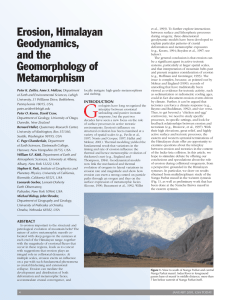 Erosion, Himalayan Geodynamics, and the Geomorphology of