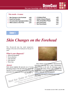 Skin Changes on the Forehead - STA HealthCare Communications
