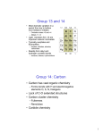 Group 13 and 14 Group 14: Carbon