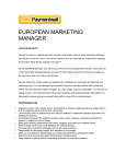 EUROPEAN MARKETING MANAGER