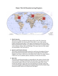 Major World Manufacturing Regions