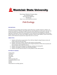 Fish Ecology - Montclair State University