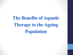 The Benefits of Aquatic Therapy to the Ageing Population