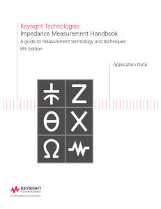 Keysight Technologies Impedance Measurement Handbook