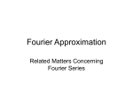 Fourier Approximation
