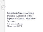 Urinalysis Orders Among Patients Admitted to the Inpatient General