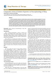 Comparative Action of Sedative Hypnotics on Neurophysiology of