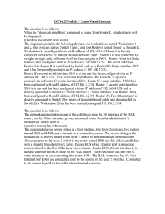 CCNA 2 Module 9 Exam visual content