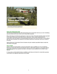Conservation Trees and Shrubs Woody Pocket Guide