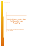 Medical Oncology Nursing Workforce Forecast Modelling