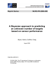 A Bayesian approach to predicting an unknown number of targets