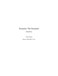 Scorpius: The Scorpion Σκορπιος Amber Perrine Physics 1040 MWF