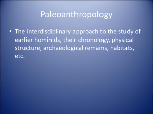 Paleoanthropology