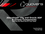 JDeveloper 10g and Oracle ADF Business Components