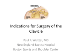Indications for Surgery of the Clavicle